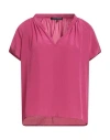 Luisa Cerano Woman Top Fuchsia Size 8 Polyester, Recycled Pes In Pink