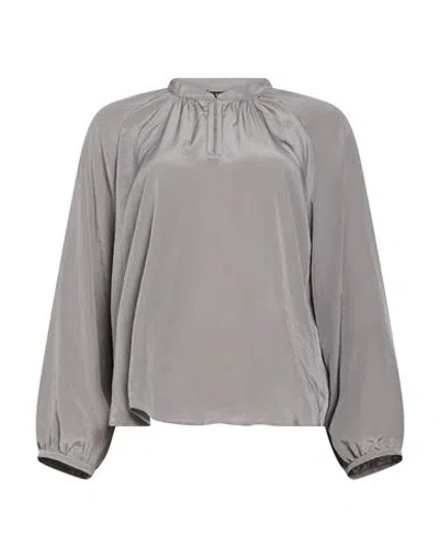 Luisa Cerano Woman Top Grey Size 6 Polyester In Gray