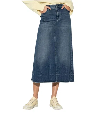 Luisa Cerano Women's Denim Maxi Skirt In Multi