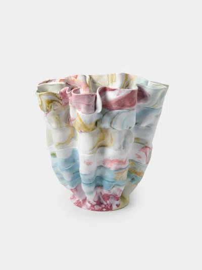 Luisa Maisel Matte Porcelain Vase (12in/30cm) In Multi