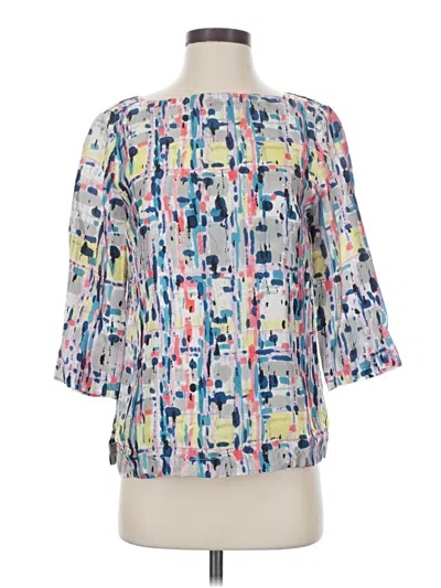 Pre-owned Luisa Spagnoli 3/4 Sleeve T-shirt In Blue