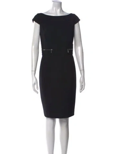 Pre-owned Luisa Spagnoli Bateau Neckline Knee-length Dress