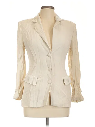 Pre-owned Luisa Spagnoli Blazer Jacket In Ivory