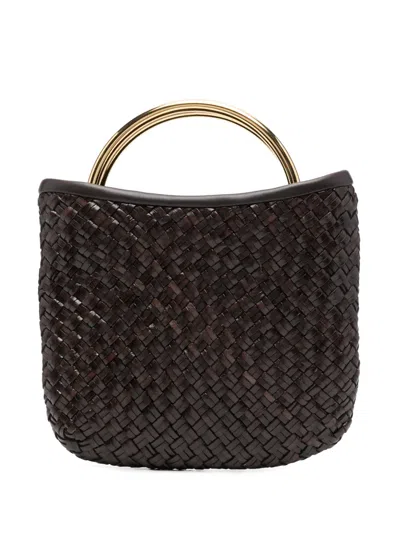 Luisa Spagnoli Handtasche Mit Flechtmuster In Brown