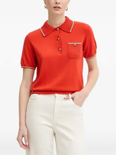 Luisa Spagnoli Button Pocket Knitwear In Red