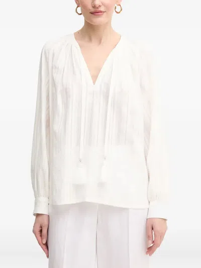 Luisa Spagnoli Cotton Blouse In White