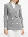 Luisa Spagnoli Double-breasted Blazer In Gray
