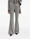 Luisa Spagnoli Flared Trousers In Gray