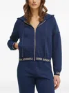 Luisa Spagnoli Hzipped Hoodie In Blue