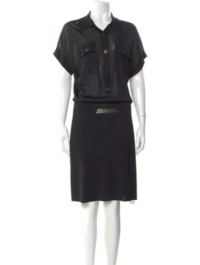 Pre-owned Luisa Spagnoli Knee-length Dress In Blue