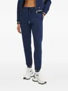 Luisa Spagnoli Logo-detail Track Pants In Blue