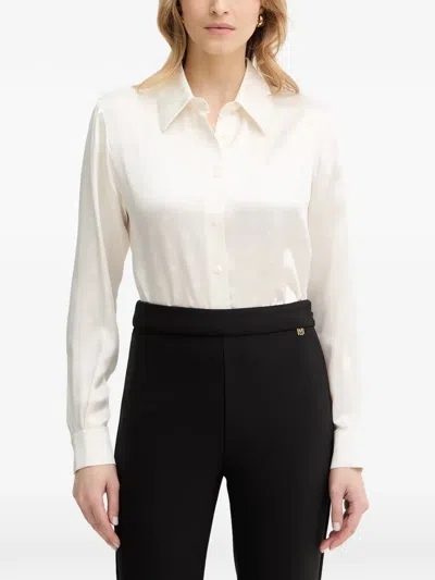 Luisa Spagnoli Logo-pattern Shirt In Neutral