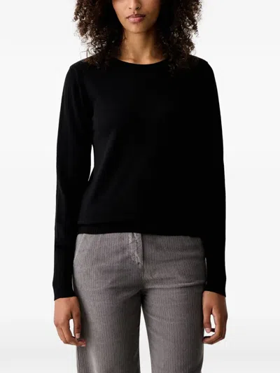 Luisa Spagnoli Logo-plaque Sweater In Black