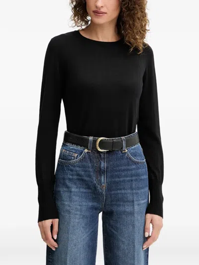 Luisa Spagnoli Long-sleeve T-shirt In Black