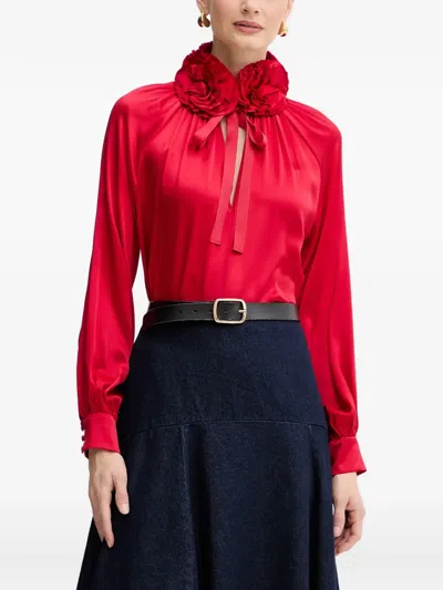 Luisa Spagnoli Long-sleeve Top In Red