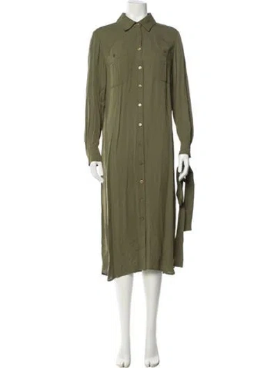 Pre-owned Luisa Spagnoli Midi Length Dress In Green