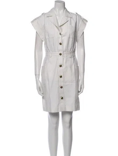 Pre-owned Luisa Spagnoli Mini Dress In Neutral