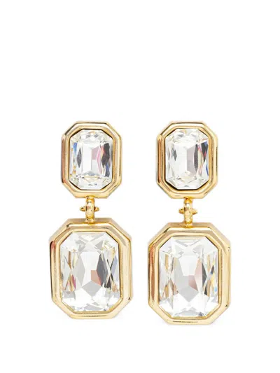 Luisa Spagnoli Nordici Crystal-embellished Drop Earrings In Multi