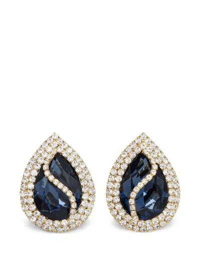 Luisa Spagnoli Notabili Crystal-embellished Earrings In Multi