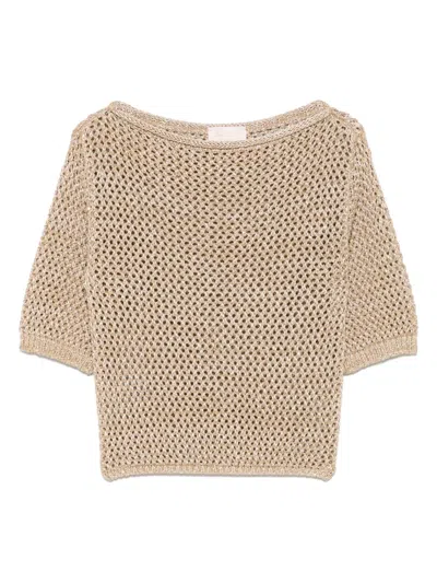 LUISA SPAGNOLI OPENWORK TOP