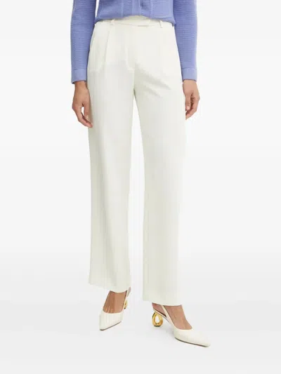 Luisa Spagnoli Pleated-front Trousers In White