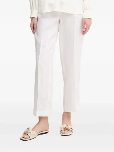 Luisa Spagnoli Pleated-front Trousers In White