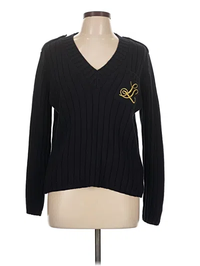 Pre-owned Luisa Spagnoli Pullover Sweater In Black
