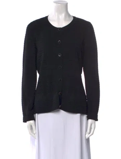 Pre-owned Luisa Spagnoli Scoop Neck Sweater In Black