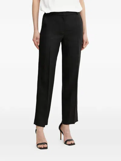 Luisa Spagnoli Side-pockets Trousers In Black