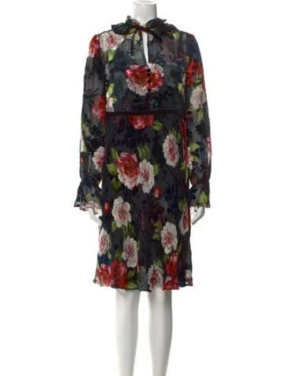 Pre-owned Luisa Spagnoli Silk Knee-length Dress In Black