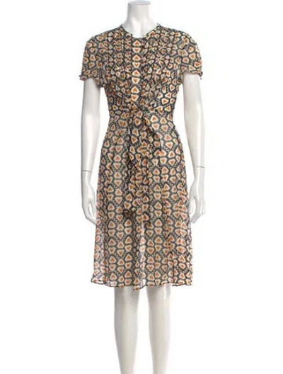 Pre-owned Luisa Spagnoli Silk Knee-length Dress In Neutral