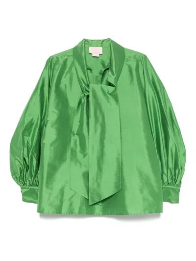 Luisa Spagnoli Silk Shantung Shirt