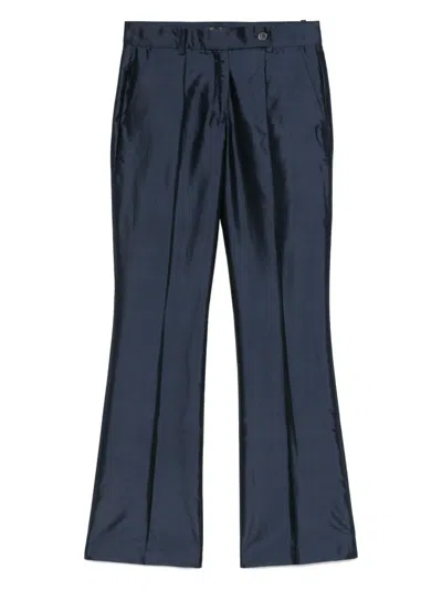 Luisa Spagnoli Silk Straight-leg Trousers