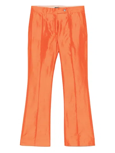 Luisa Spagnoli Silk Straight-leg Trousers