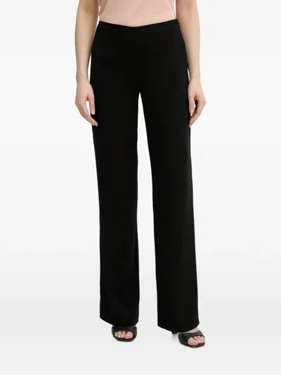 Luisa Spagnoli Straight-leg Trousers In Black