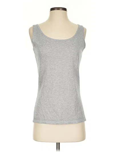 Pre-owned Luisa Spagnoli Tank Top Gray Strapless Neckline Tops