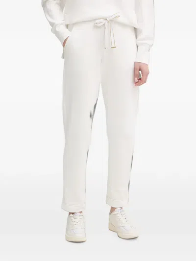 Luisa Spagnoli Tie-fastening Track Pants In White