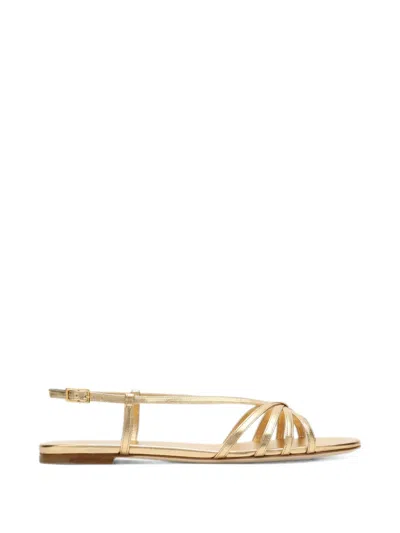 Luisa Spagnoli Ulten Strappy Slingback Sandals In Gold