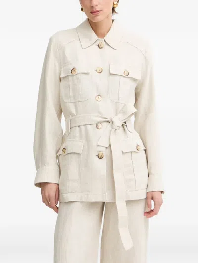 Luisa Spagnoli Velda Jacket In Neutral