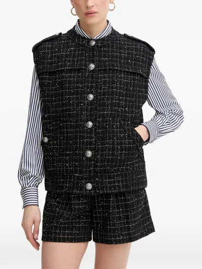 Luisa Spagnoli Vignolo Bon-ton Vest In Blue