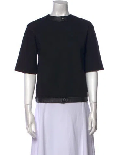 Pre-owned Luisa Spagnoli Vintage Late 1950's - Early 1960's Top In Black