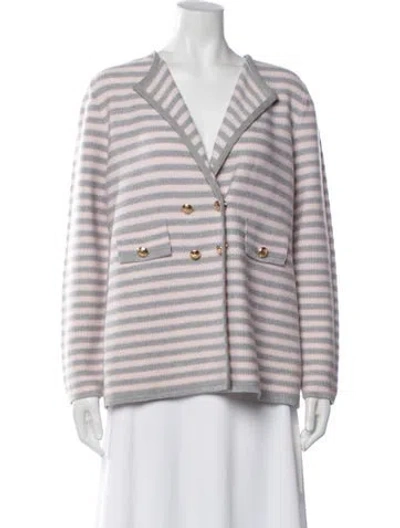 Pre-owned Luisa Spagnoli Virgin Wool Striped Sweater In Multicolor