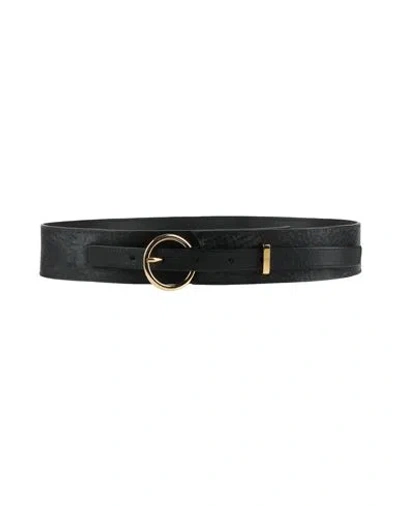 Luisa Spagnoli Woman Belt Black Size Onesize Leather