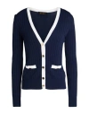 Luisa Spagnoli Woman Cardigan Navy Size Xl Viscose, Polyamide