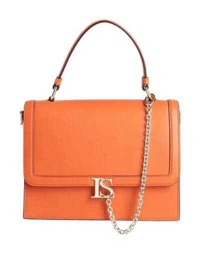 Luisa Spagnoli Woman Handbag Orange Size - Leather
