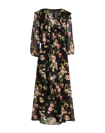 Luisa Spagnoli Woman Maxi Dress Black Size L Silk