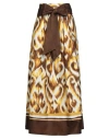 Luisa Spagnoli Woman Maxi Skirt Yellow Size M Cotton