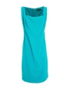 Luisa Spagnoli Woman Midi Dress Emerald Green Size 12 Viscose, Acetate, Elastane In Blue