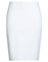 Luisa Spagnoli Woman Midi Skirt White Size 12 Viscose, Polyamide In White