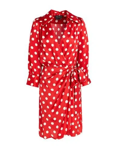 Luisa Spagnoli Woman Mini Dress Red Size L Silk